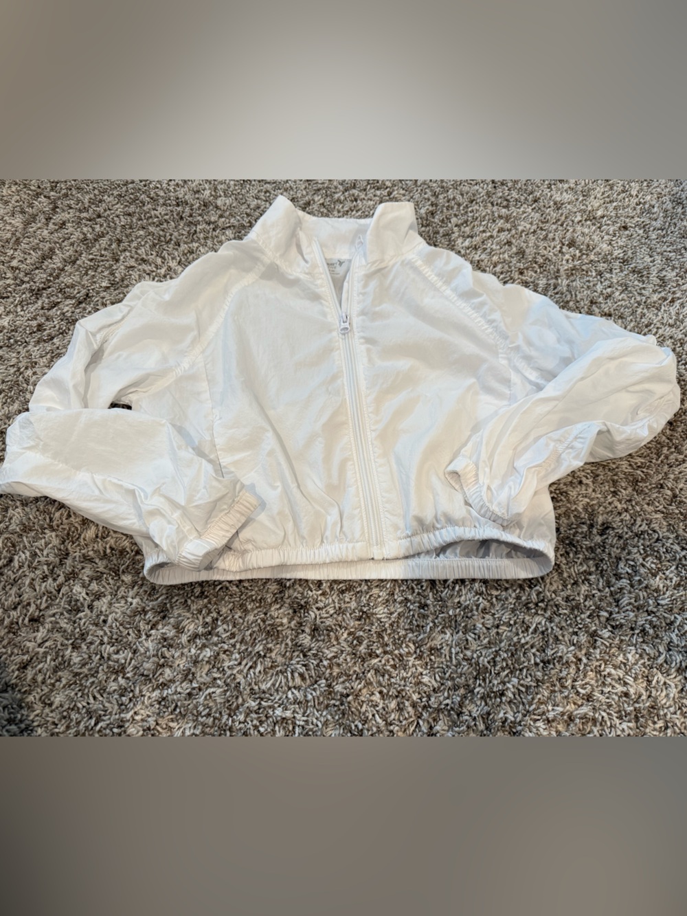 Old Navy White Active Zip Jacket